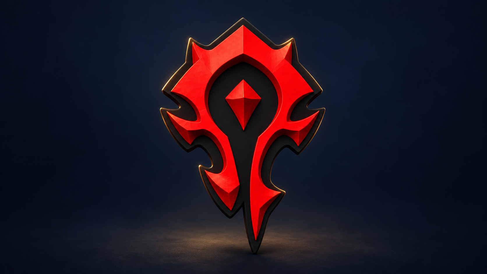 Horde Crest red and black wall art visualization