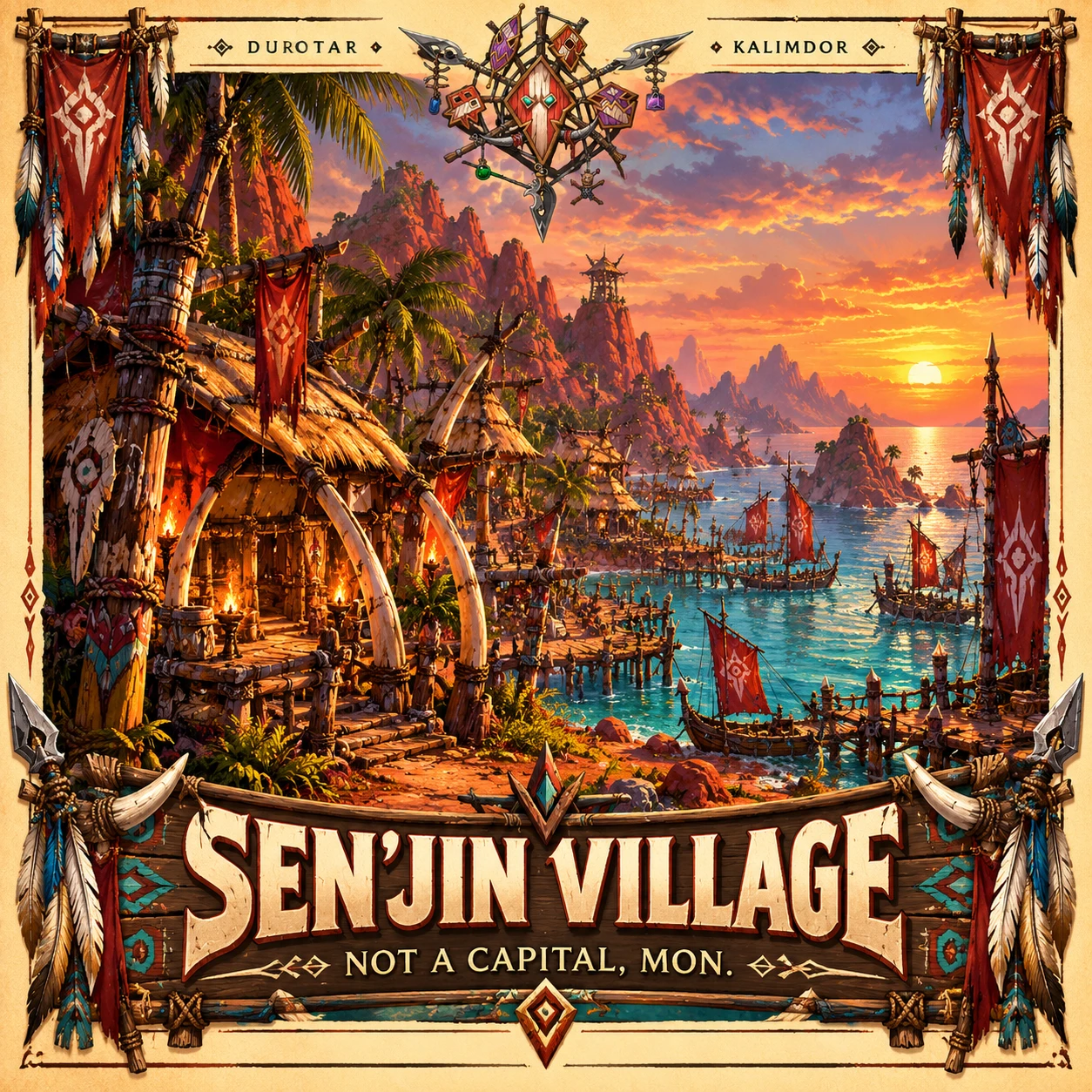 Sen’jin Village collection poster