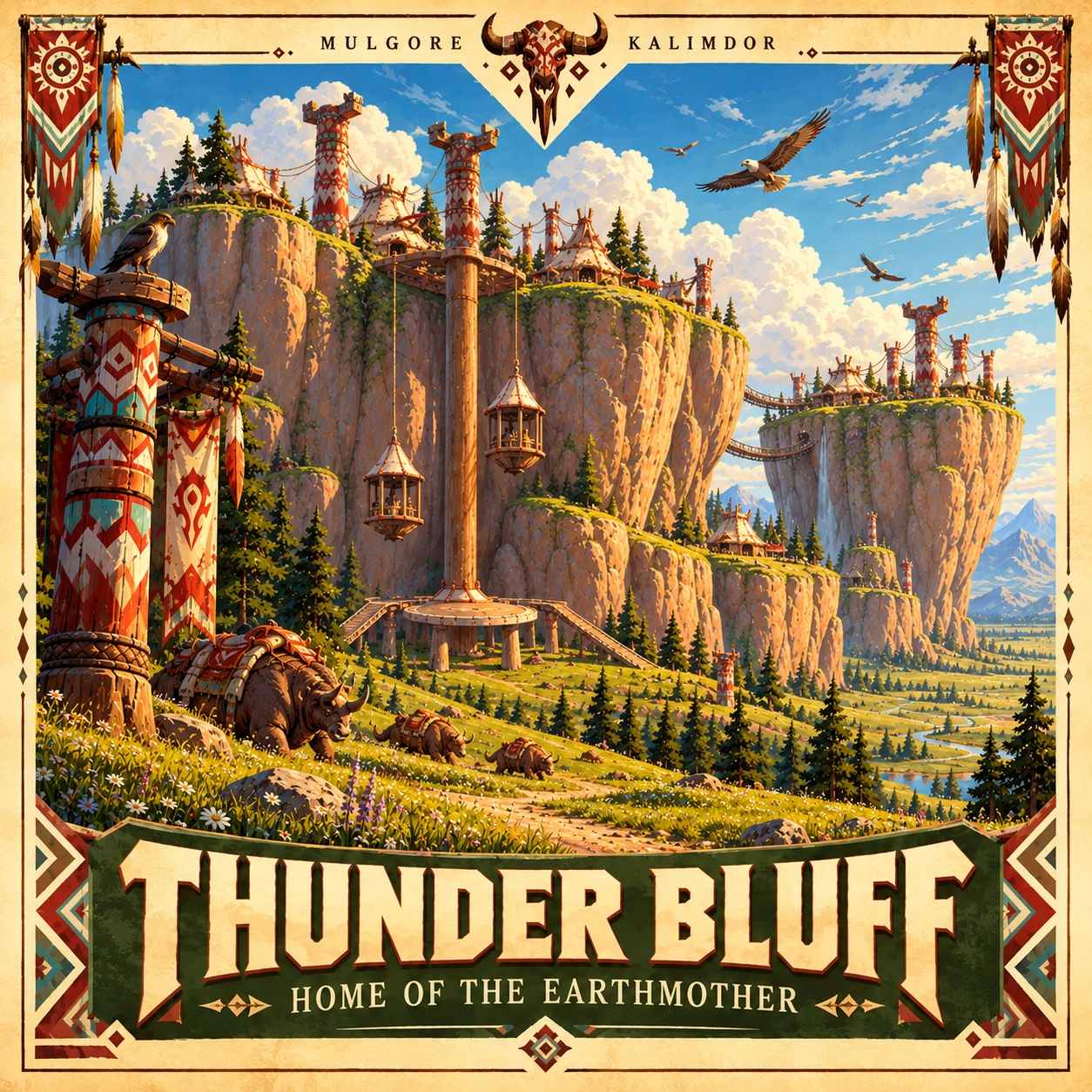 Thunder Bluff collection poster